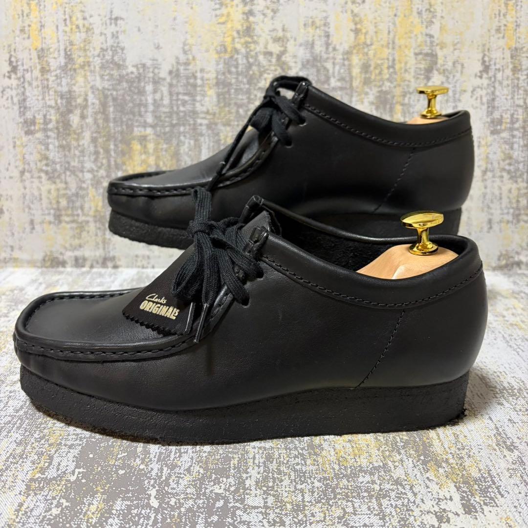 ★美品★クラークス Clarks ワラビー レザー【24.5】ブラック