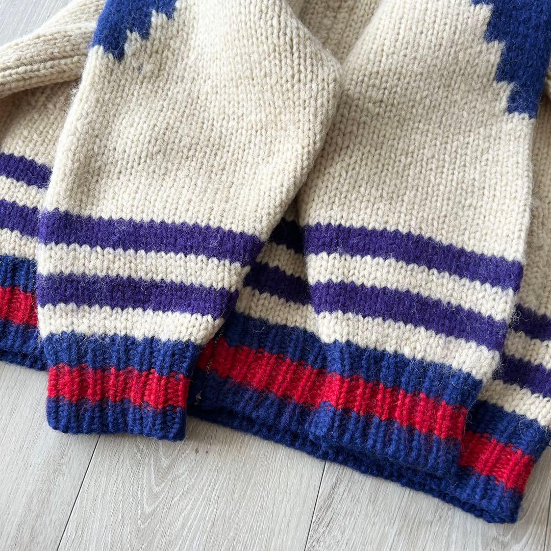 MIKI HOUSE JEANS ミキハウス カウチンニットジャケット L 怪獣