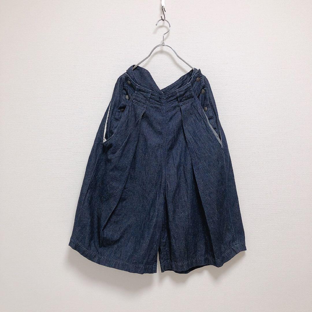 KAPITAL★キャピタル★デニム★ワイドハーフパンツ★ガウチョパンツ★1