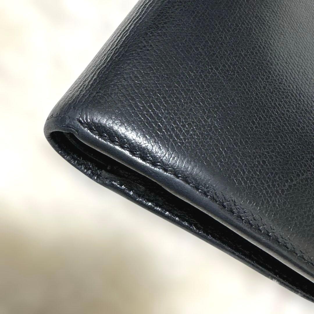 CHANEL 二つ折り長財布 ブラック ココマーク