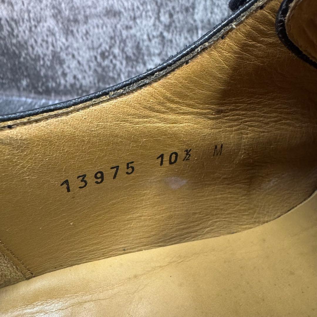 【美品】マグナーニ メダリオン ストレートチップ 10.5 ブラック レザー