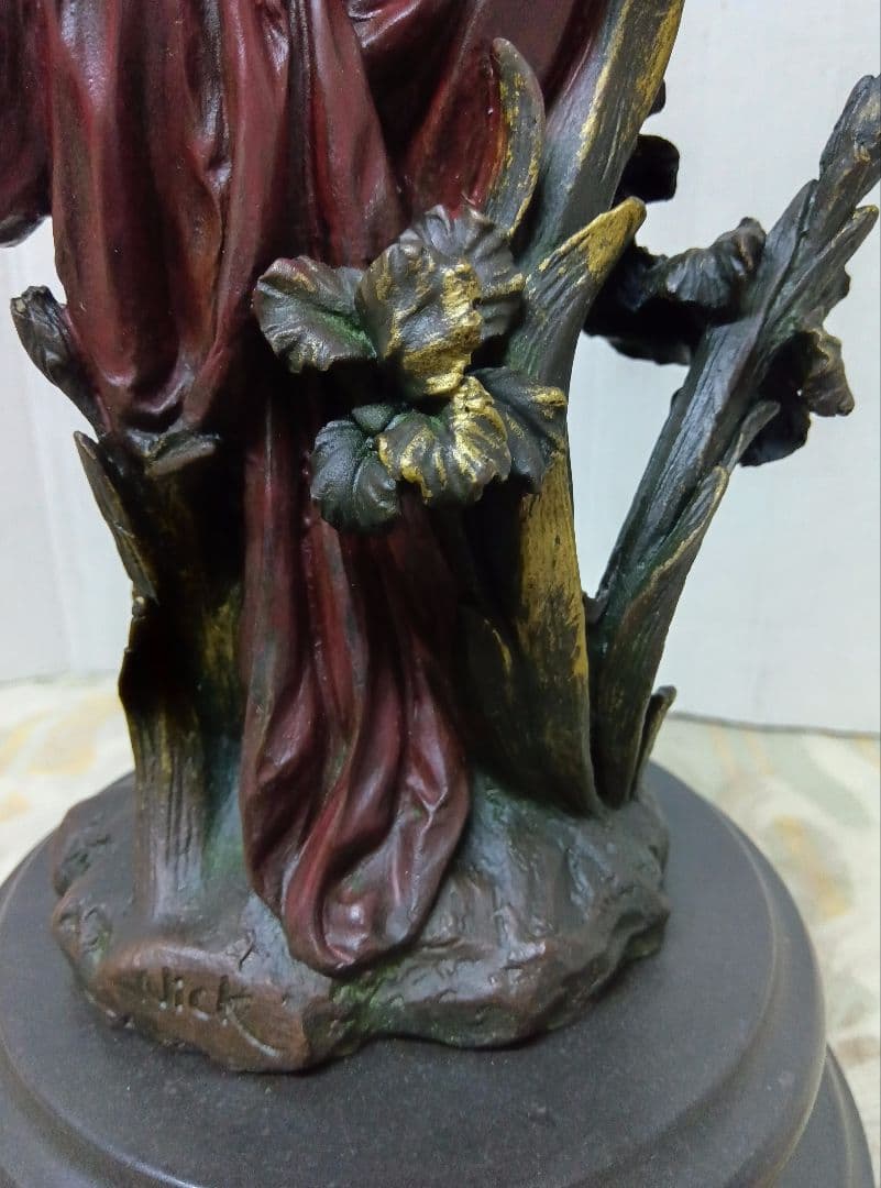 ブロンズ像花の精　 アール・ヌーボー様式