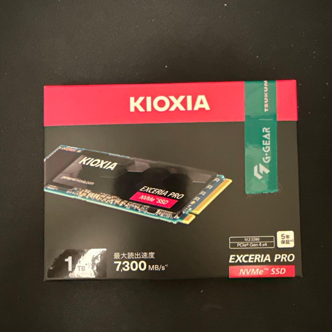 キオクシア KIOXIA SSD 1TB Gen 4 EXCERIA PRO
