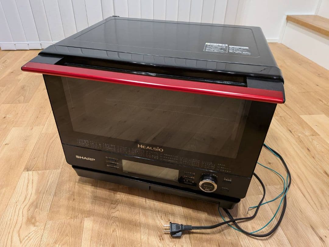 SHARP HEALSIO オーブンレンジ 黒/赤　AX-XJ600-R