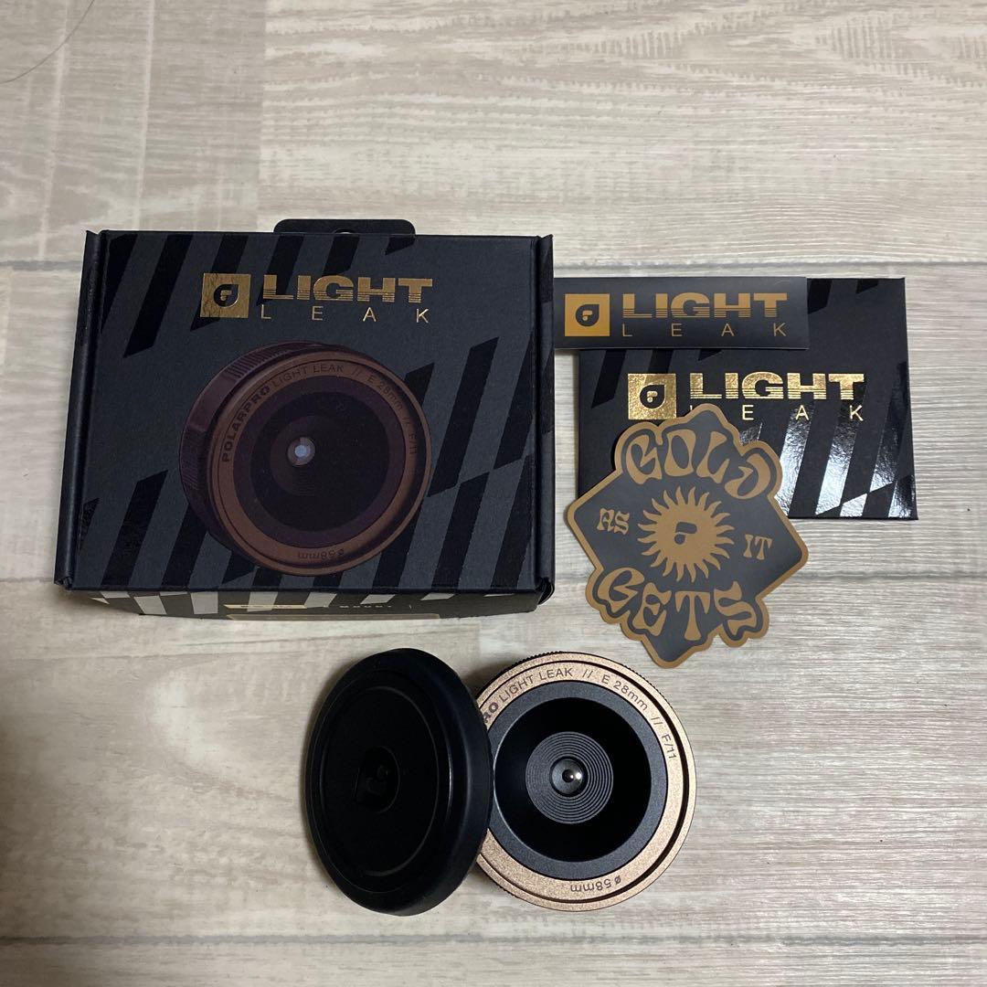 LIGHT LEAK POLARIZING 28mm F/11 レンズ