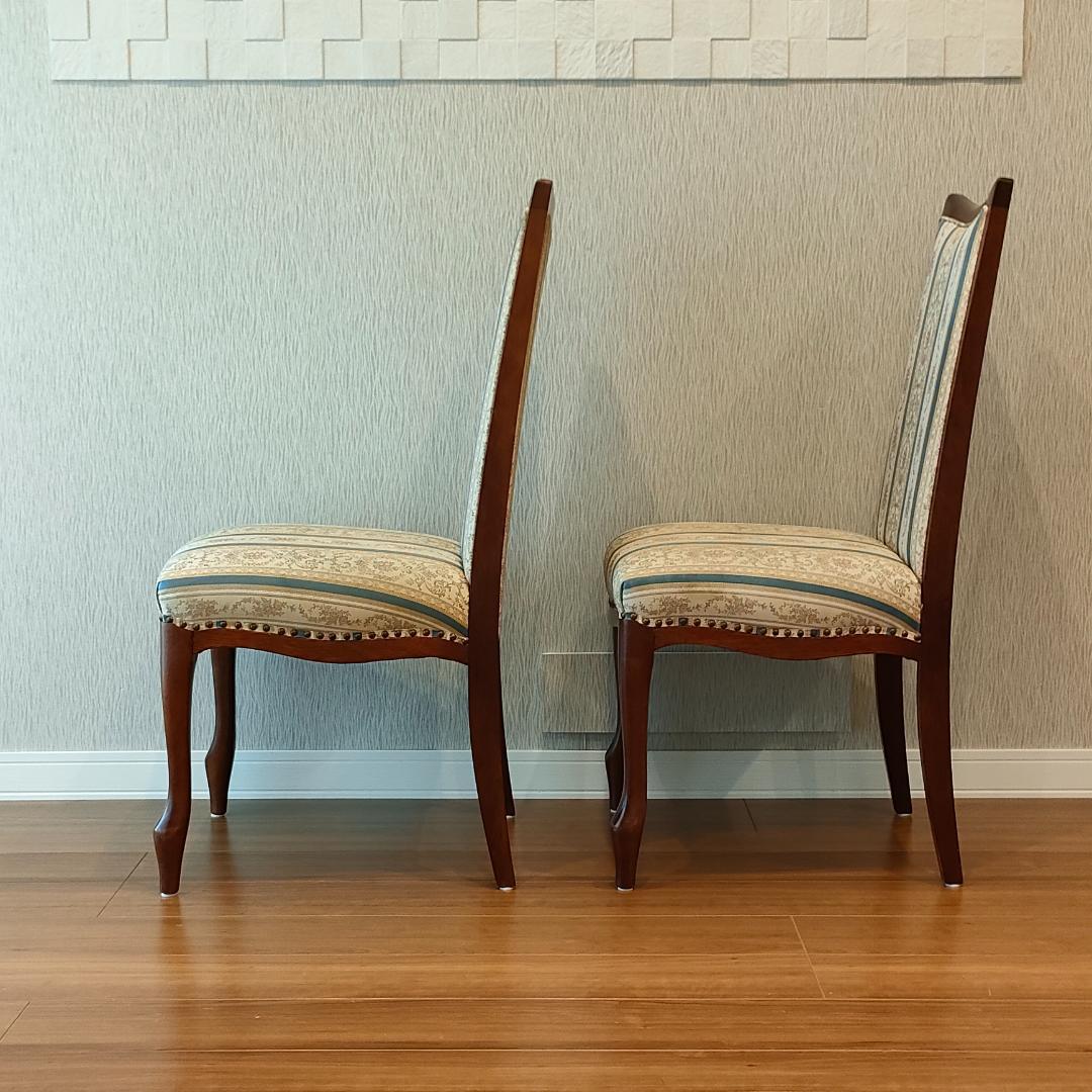 マルニ木工　ベルサイユ　ダイニングチェア　ロココ様式　2脚セット