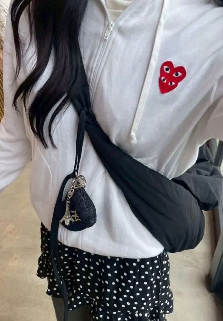 はんば コムデギャルソン パーカー ホワイト