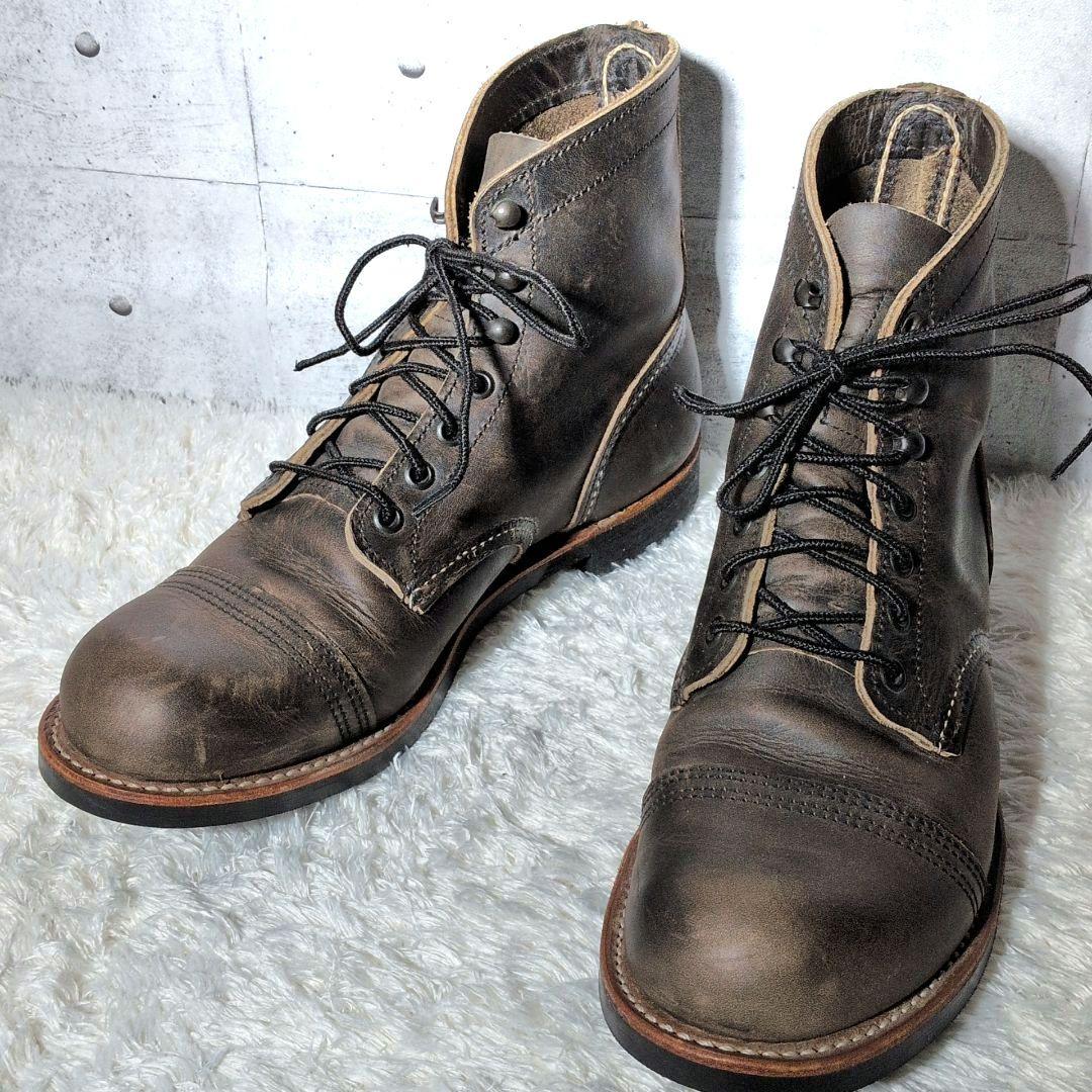 【希少 美品】レッドウィング　アイアンレンジャー　チャコール　8086　8D