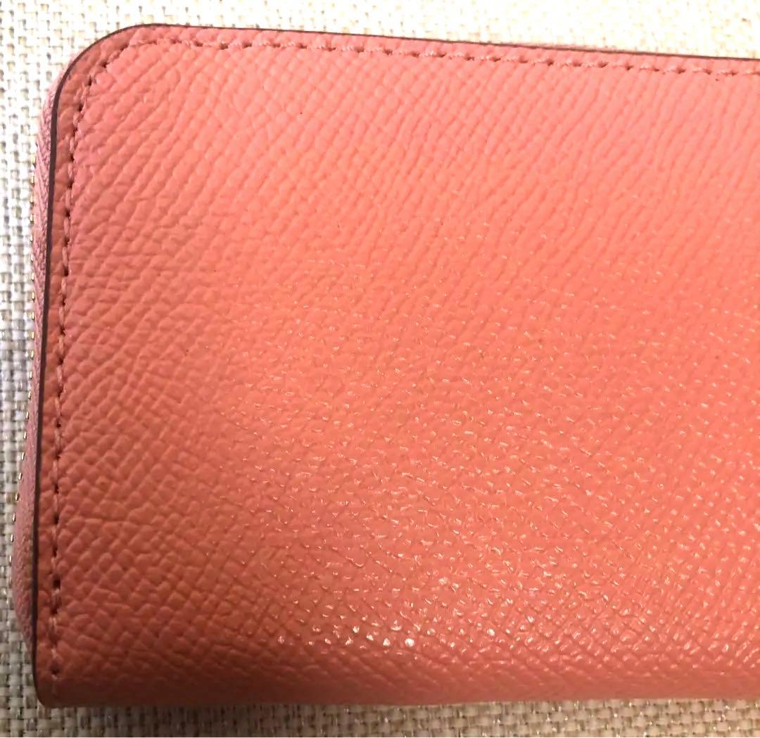 極美品【COACH】コーチ スモール ジップ アラウンド カード ケース