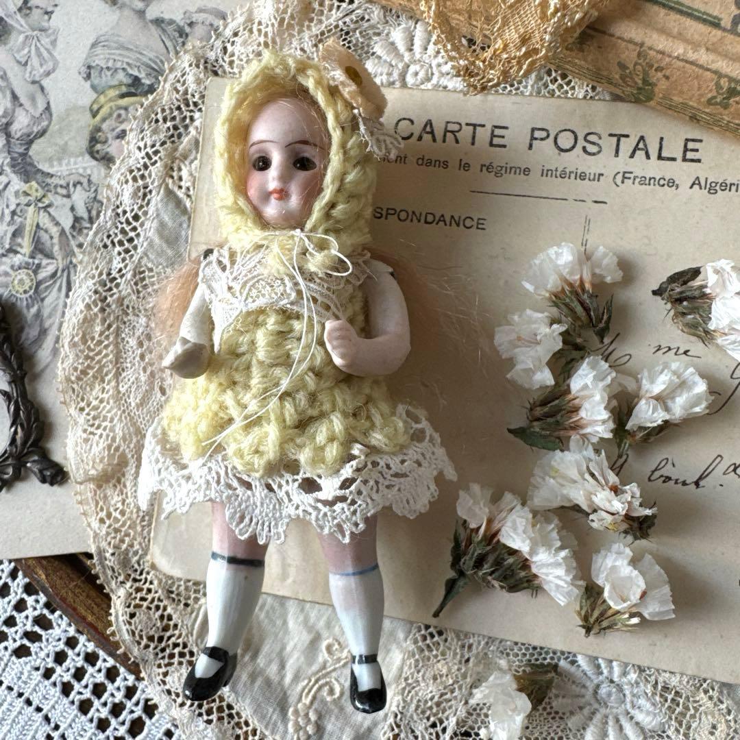 ドイツアンティークミニョネット　オールビスクドール　アンティークドール