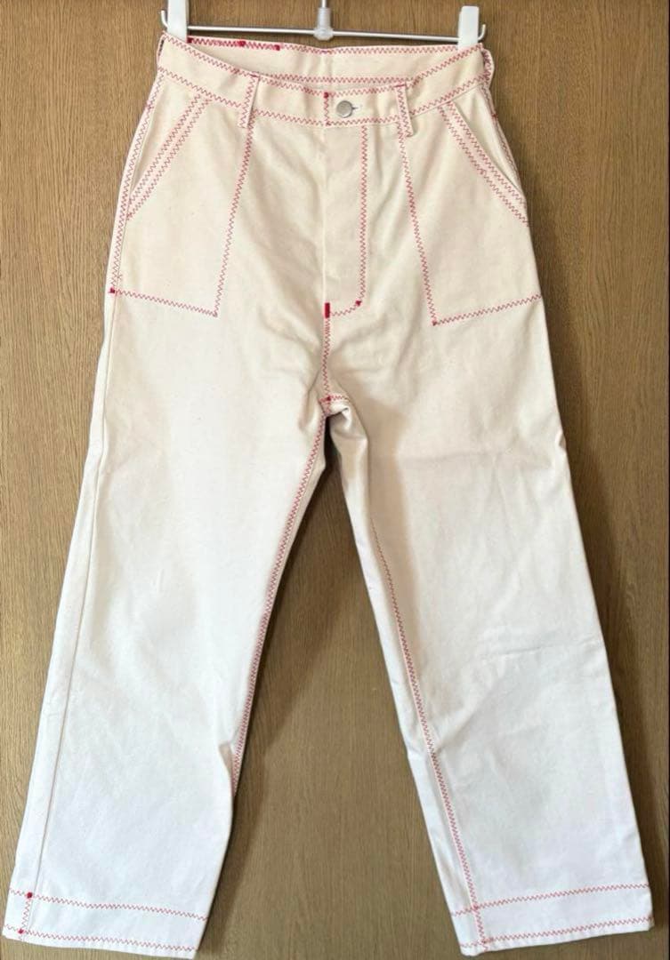 osakentaro ジグザグステッチロングパンツ