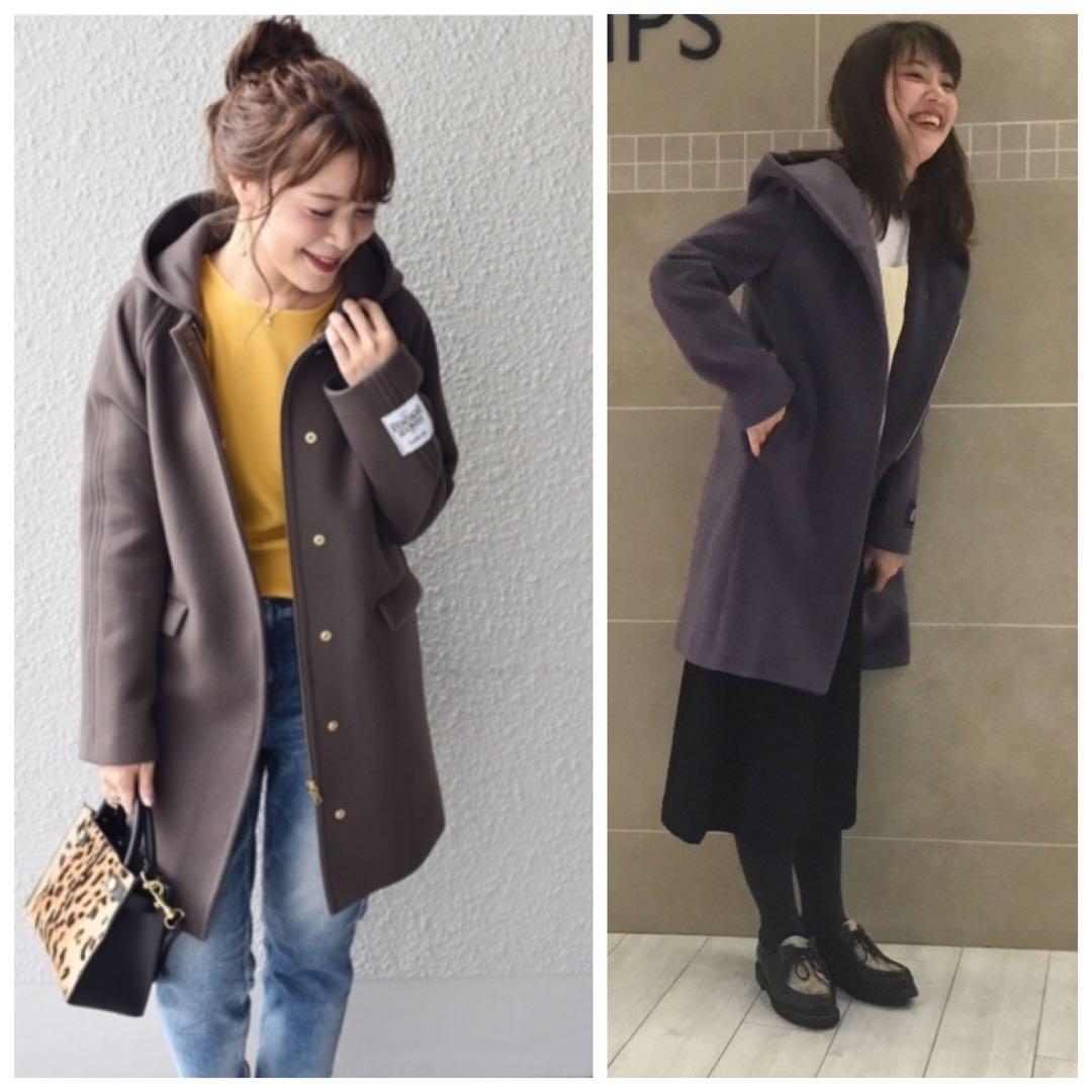 おれんじ様用 美品 SHIPS ハミルトン ウール 2WAY コート 36