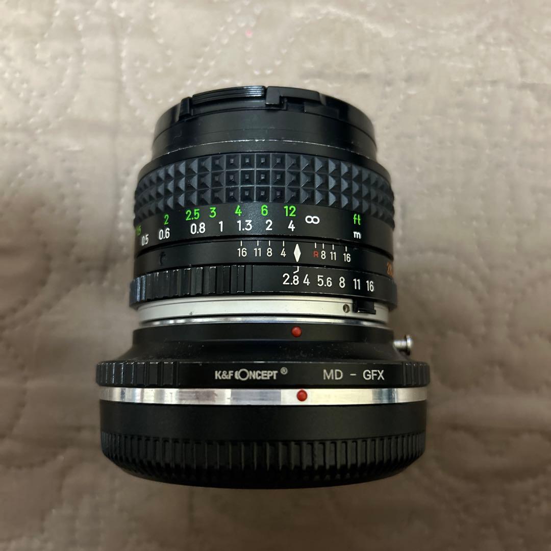 MINOLTA MC W.ROKKOR 28mm f2.8 GFXマウント