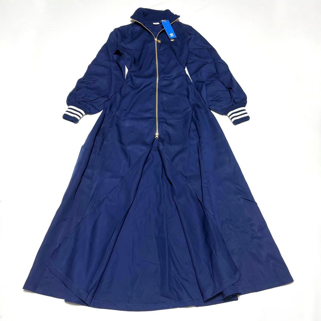 タグ付き未使用品✨ adidas プレミアムサテン　ロング ワンピース　X L