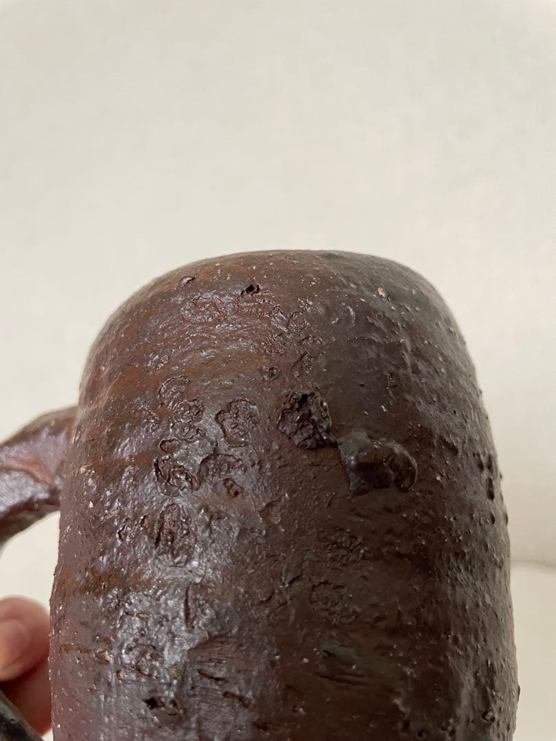 國吉清尚 作　焼締マグカップ