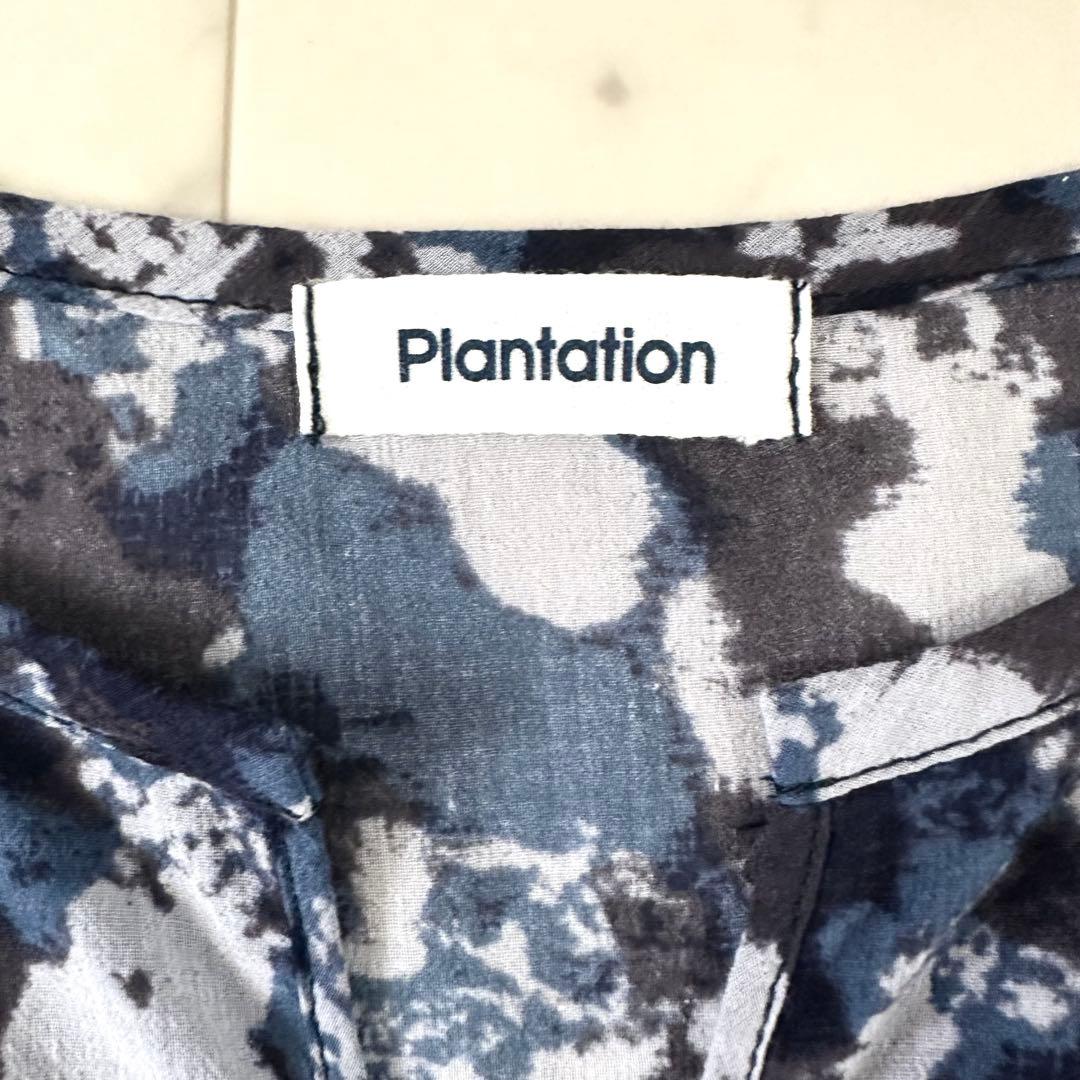 極美品♪プランテーション ペインティング総柄 チュニック ゆったり ワンピース