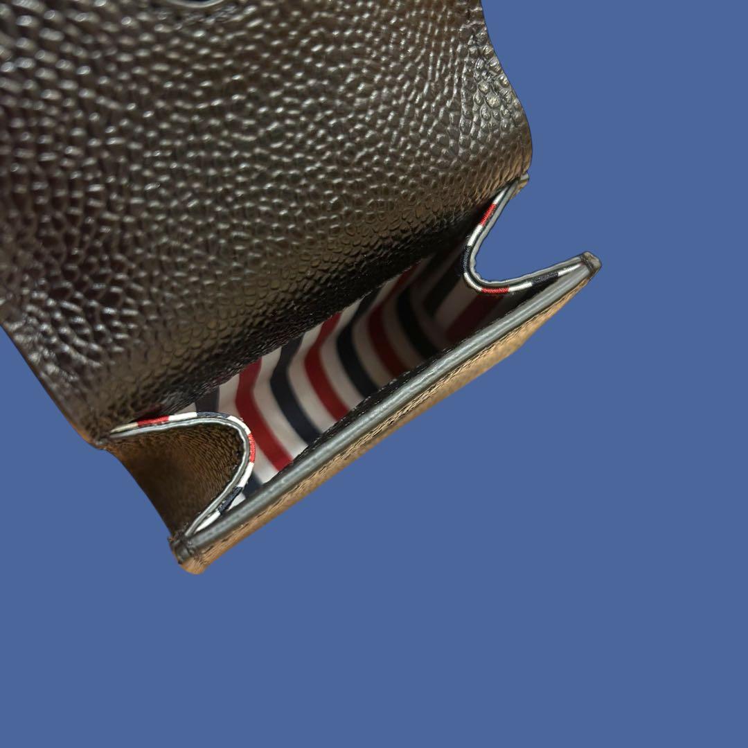 ★新品未使用★ THOM BROWNE トリコロール レザー ショルダーポーチ