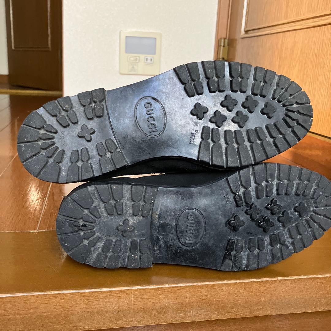 グッチ　GUCCI スウェードビット　ハイカットローファー　C３６