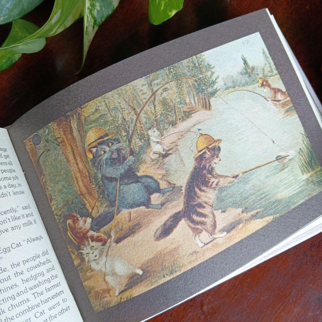 洋書古書　希少　猫の国　アート　画集　ポストカード　イラスト　ヴィンテージ