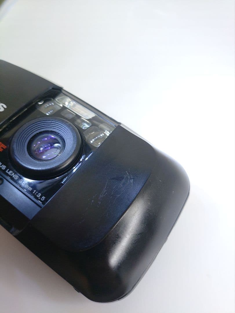 OLYMPUS μ mju 初代 ブラック コンパクトフィルムカメラ 動作確認済