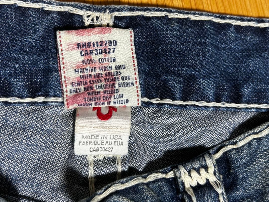 新品 TRUE RELIGION Ricky SuperT 34ストレートデニム