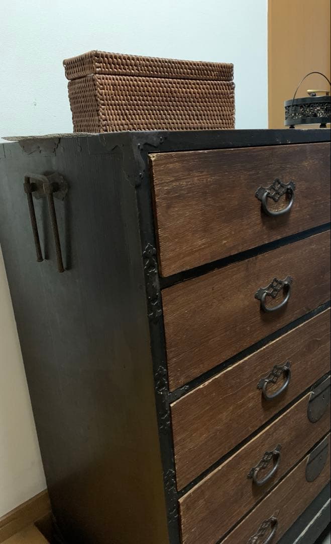 Sao®️i 和箪笥　茶箪笥　アンティーク家具　古物　レトロ　チェスト