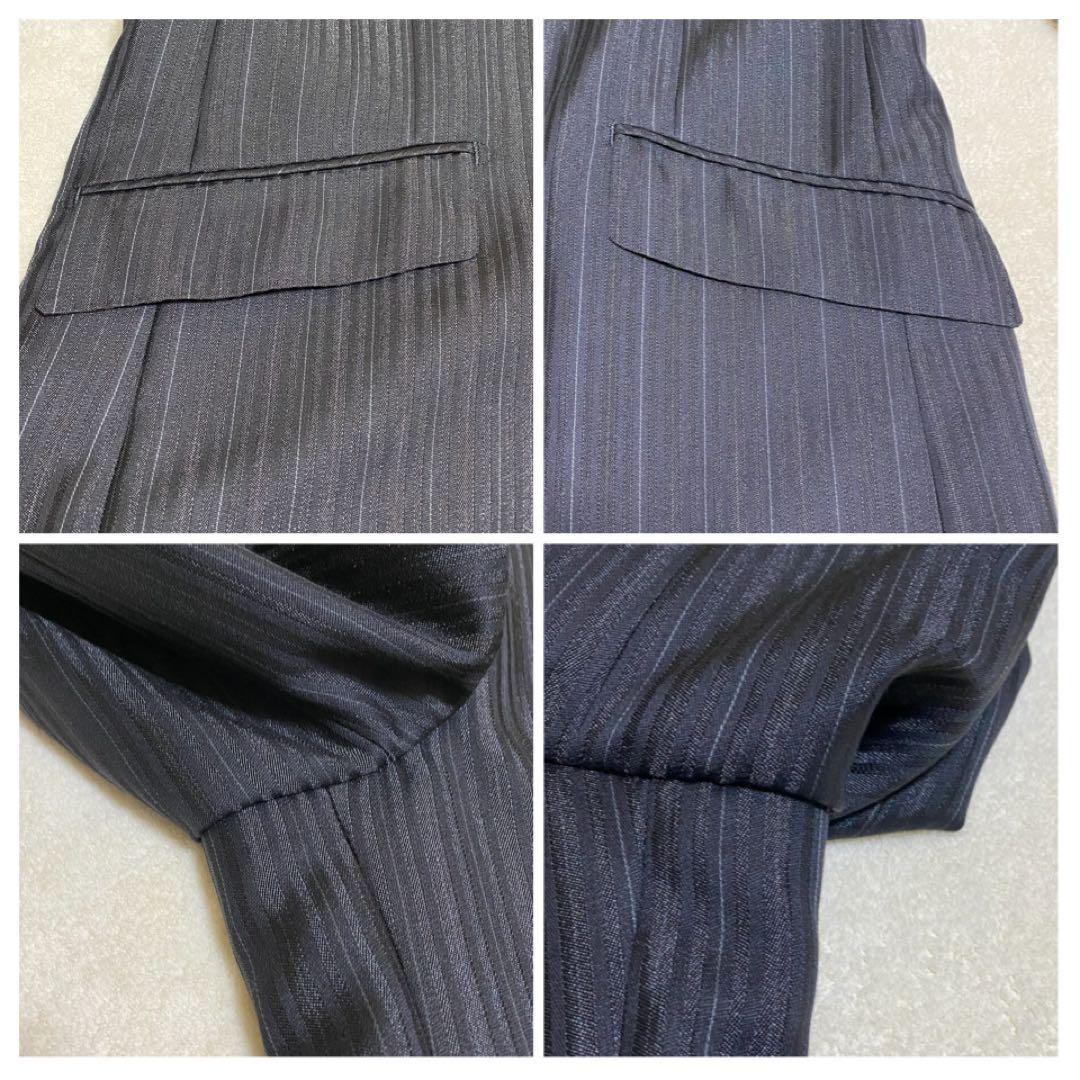 【美品✨】MEN’S TENORAS セットアップ スーツ 3ピース 黒 LL