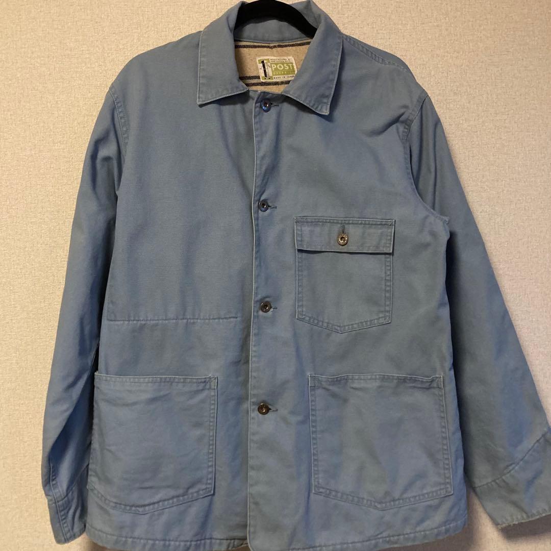 POST OVERALLS カバーオールジャケット ライトブルー