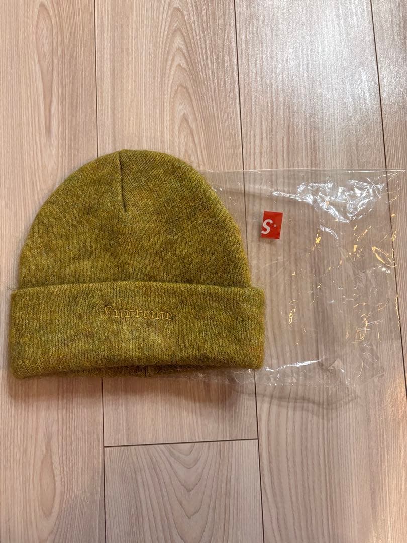 新品未使用 Supreme Mohair Beanie Mustard