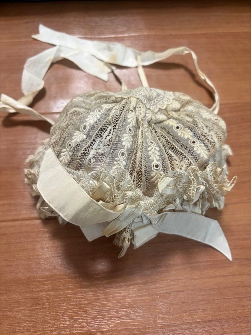 m*i様 PARIS アンティークビスクドール 青い目 白いドレス