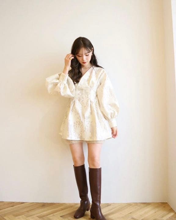 スカート jacquard mini dress