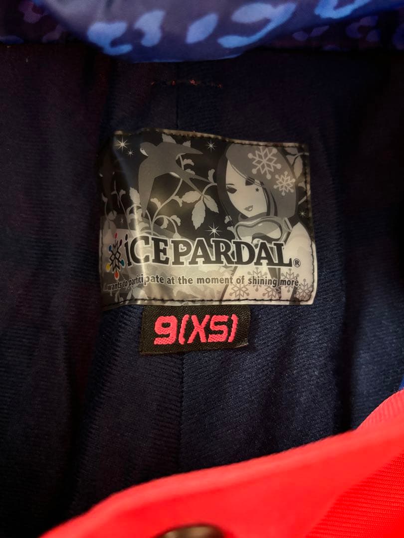 ICEPARDALスノーボードウェア上下セット9号XS 、グローブ、ゴーグル付