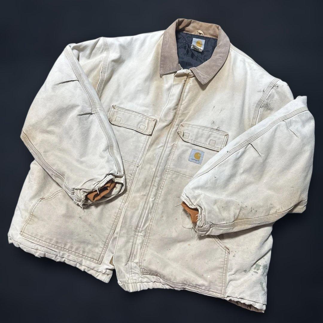 カーハート トラディショナルジャケット USA製 ビッグシルエット ボロ