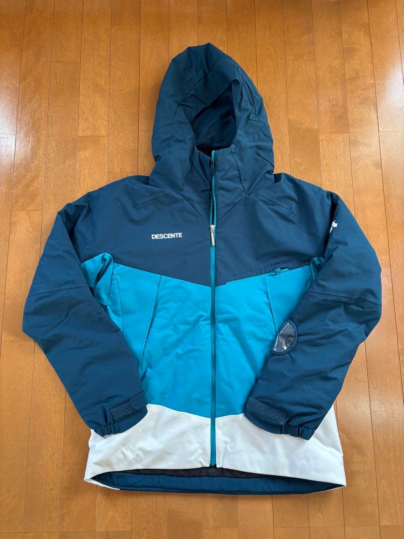 DESCENTE スキーウェア ネイビー/ターコイズ