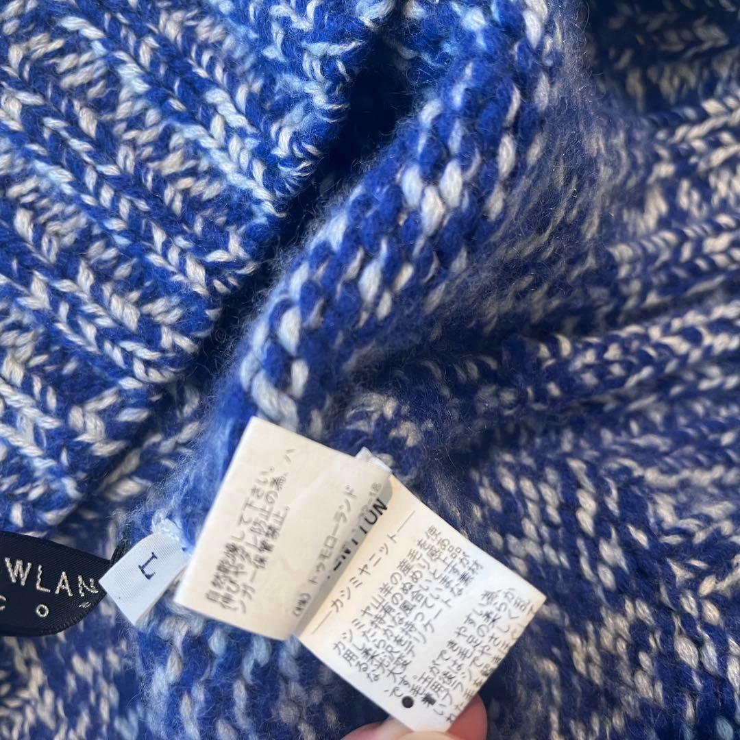 tomi3専用　TOMORROW LAND カシミア　ローゲージタートルニット