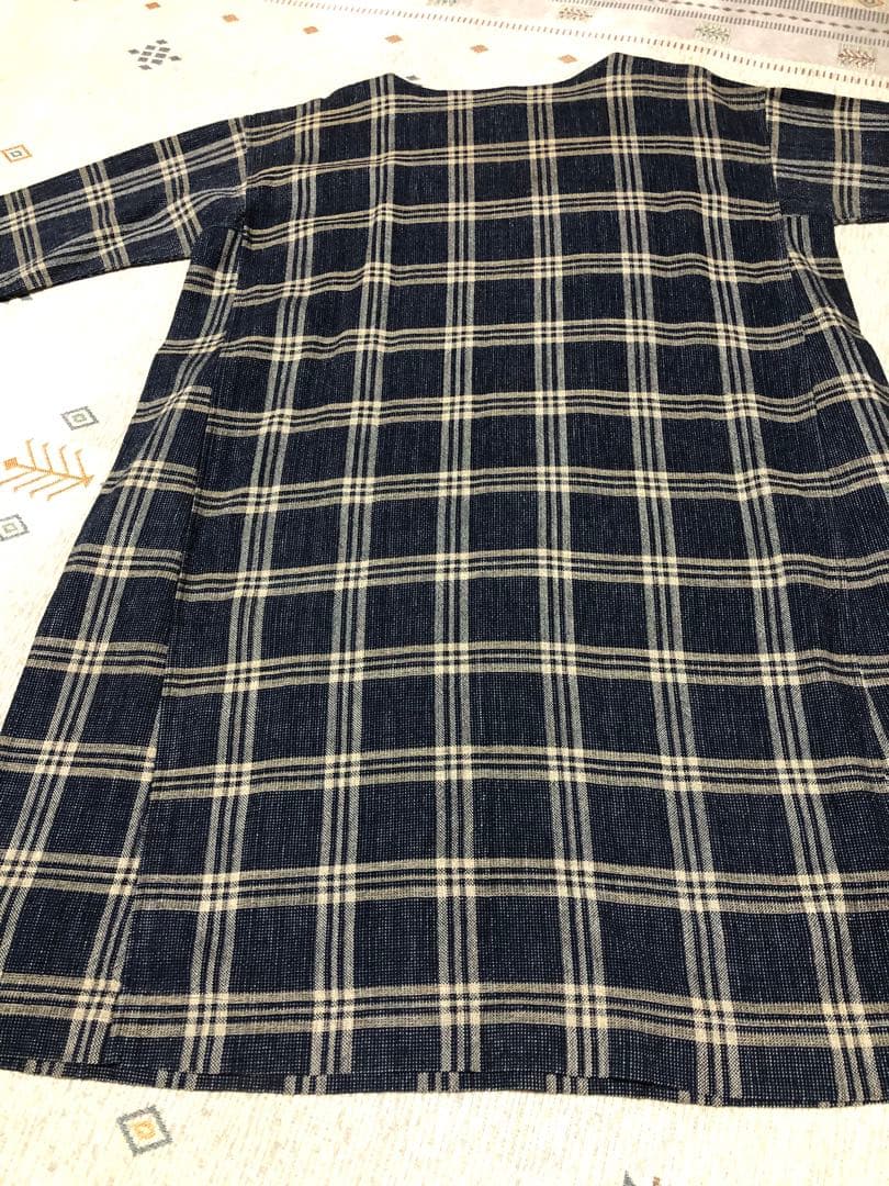 超美品 45R チェック柄ワンピース￼