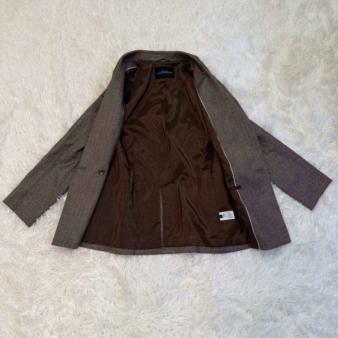 新品✨グリーンレーベルリラクシング ヘリンボーンダブルテーラードジャケット