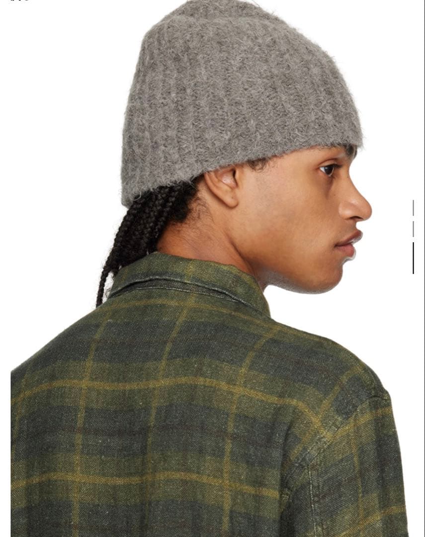 OUR LEGACY グレー Hairy ビーニー