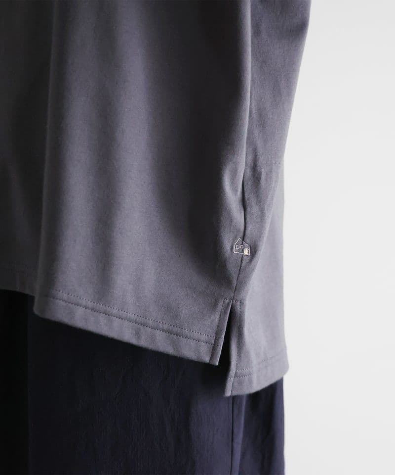 HUIS 　SUVIN COTTON半袖ポロカットソー