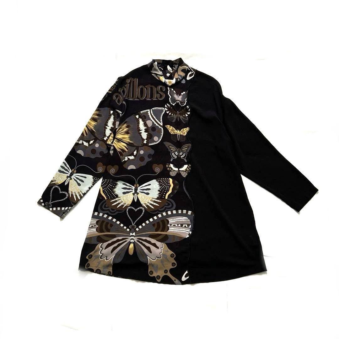 トクコプルミエヴォル蝶々チュニックブラウスTOKUKO1erVOL