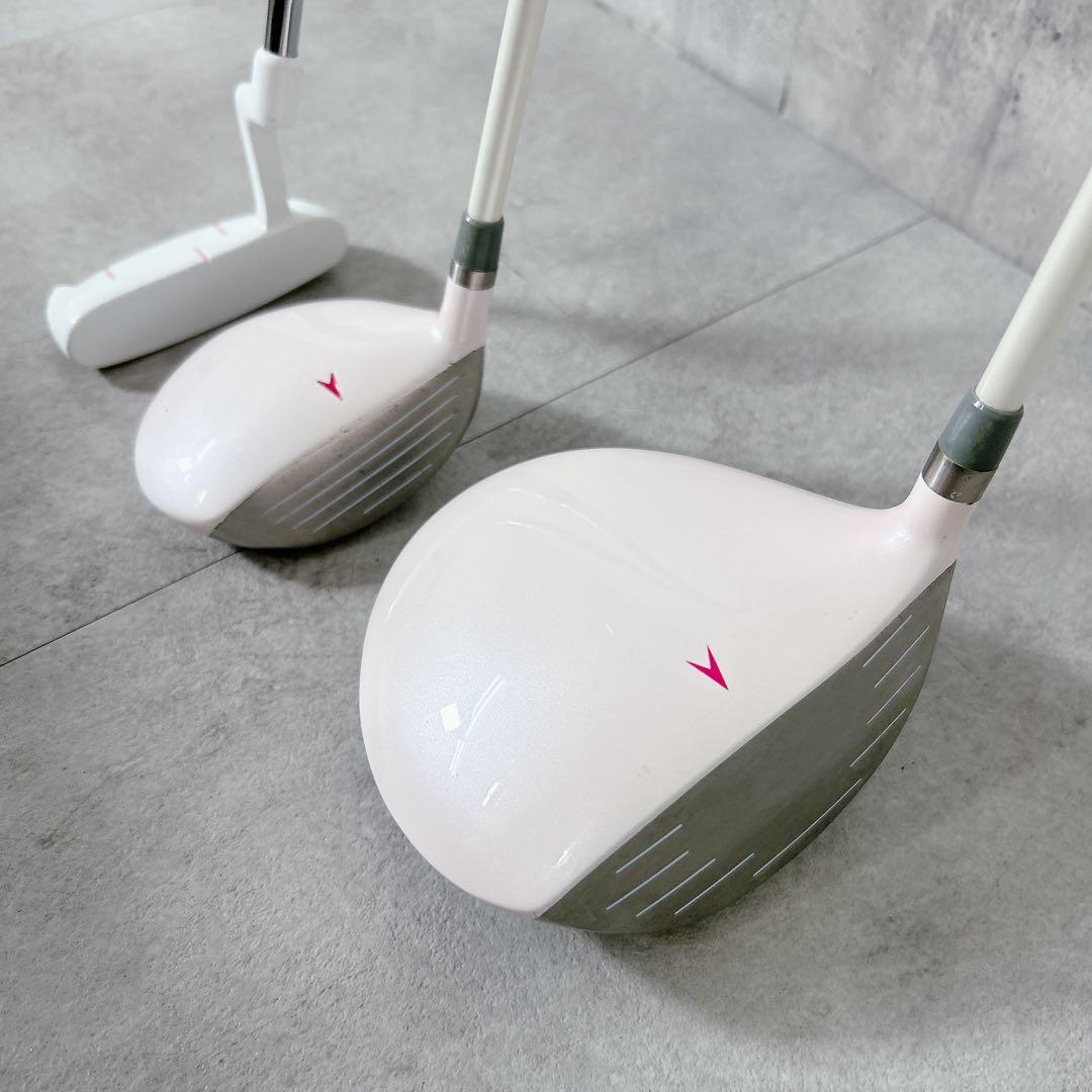 T137 イグニオ ゴルフクラブ レディース セット 白 かわいい 女子 初心者