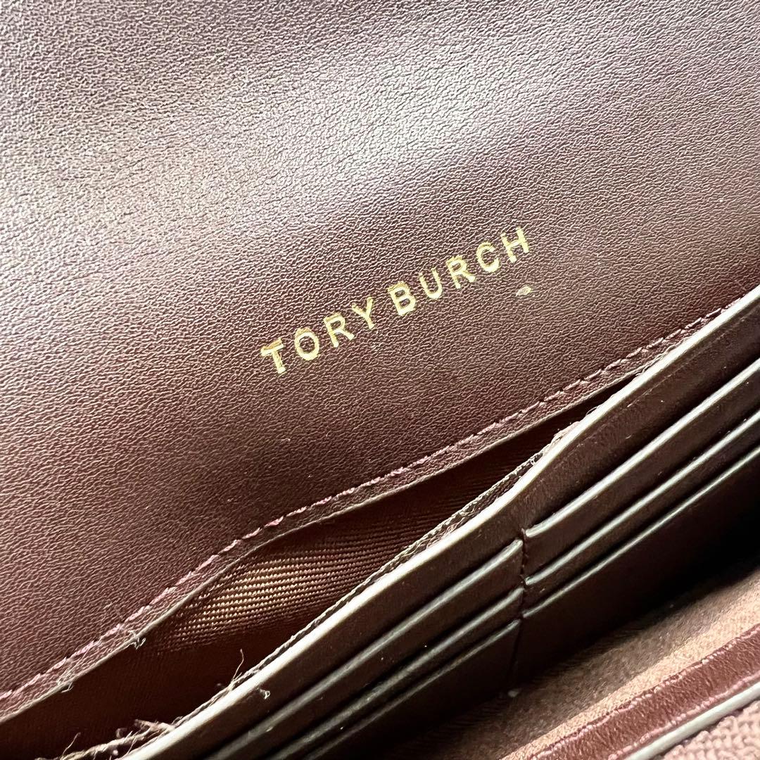専用　TORY BURCH ターンロック ブラウン 長財布 8194