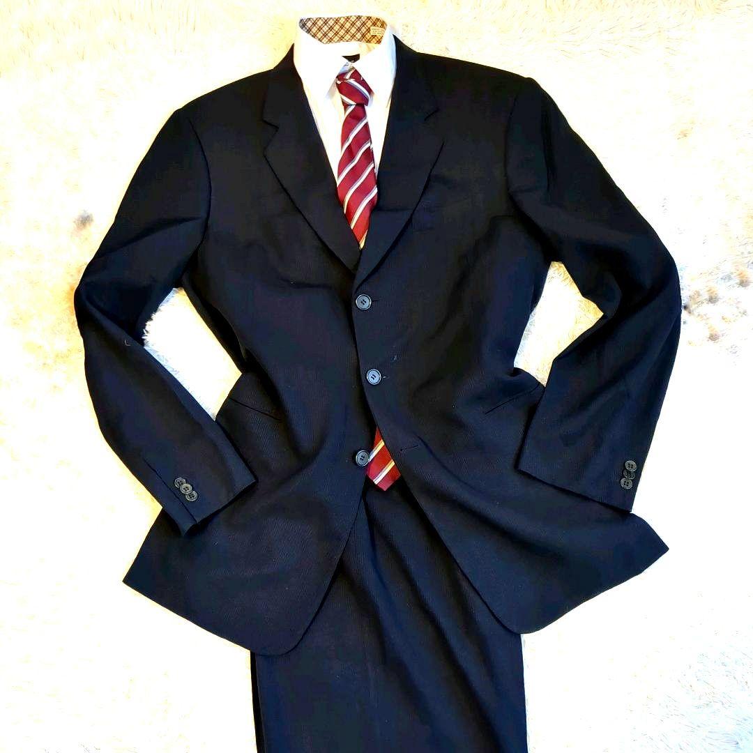 極美品　ジョルジオアルマーニ　セットアップ　4XL位　56　BORGO21　黒