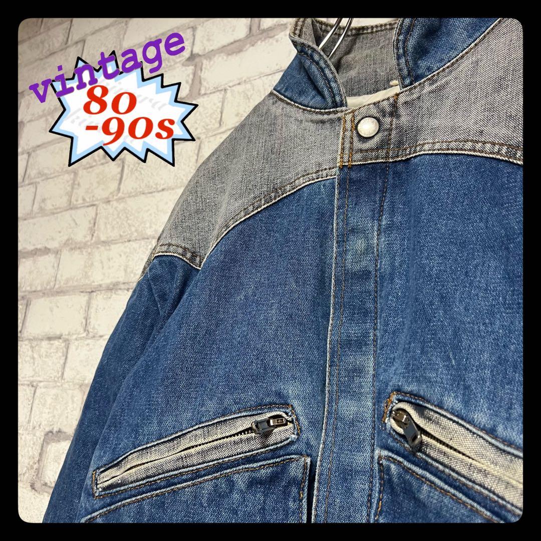ホワイト様　【80-90s】ヴィンテージ デニムジャケット バックトゥザ