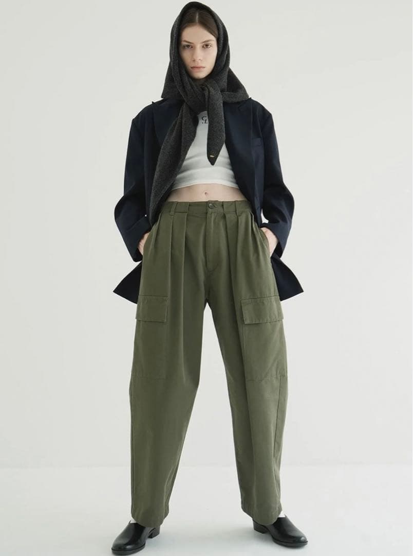 CLANE クラネ　WIDE TUCK WORK PANTS サイズ1