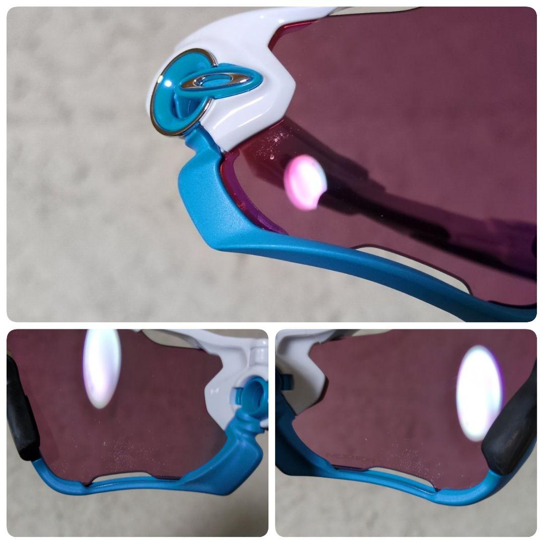 付属品完備 OAKLEY オークリー JAWBREAKER アイウェア 白 青