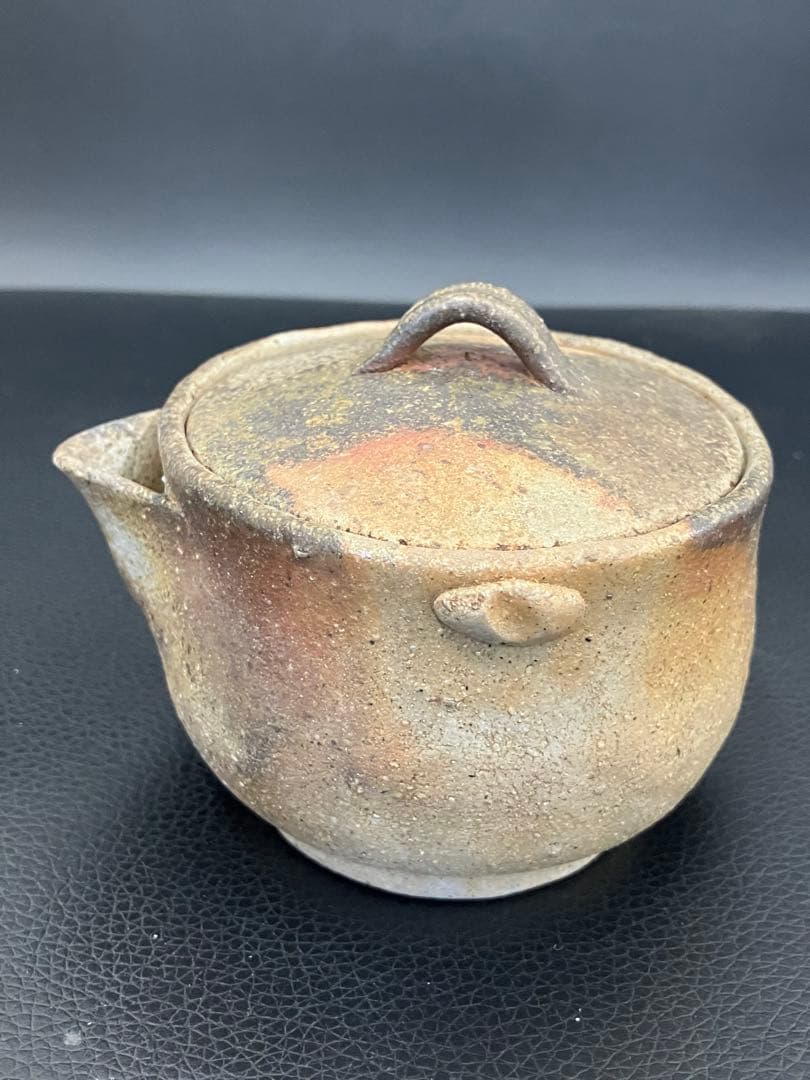 備前焼 宝瓶 桟切 煎茶道具 煎茶器 食器 工芸品 泡瓶 在銘 急須 伝統工芸