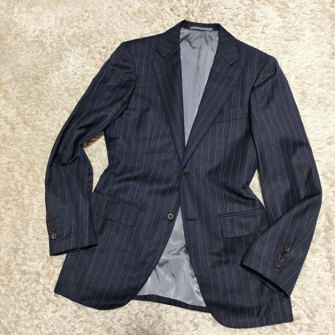 Brilla per il gusto メンズスーツ　ネイビーストライプ　44