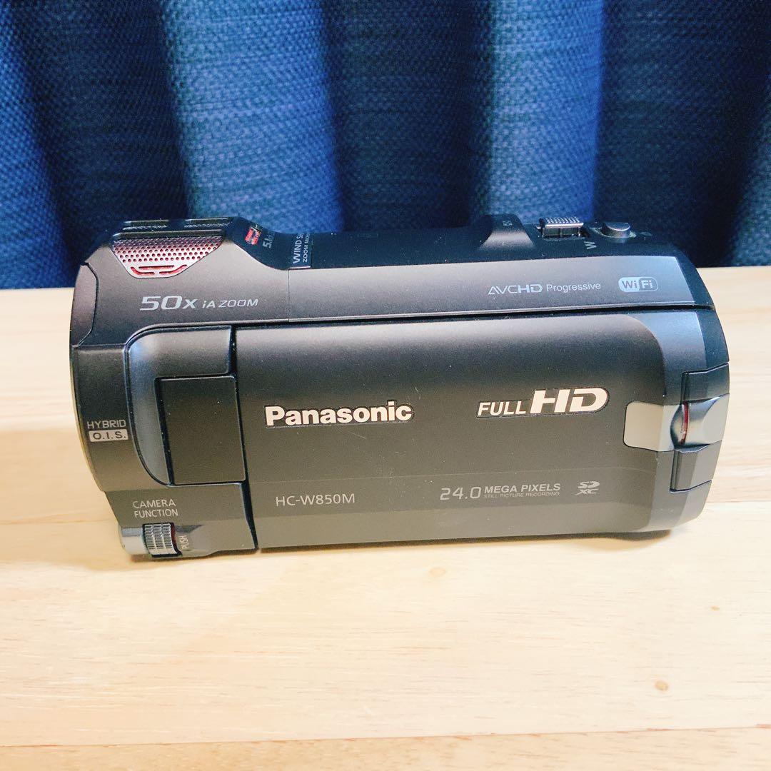 【中古美品】パナソニックHC-W850MフルHD（純正バッテリー2個付き）