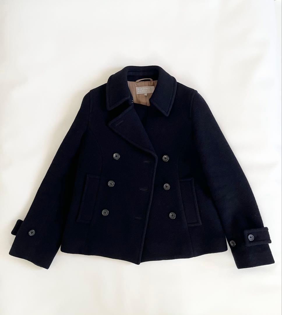 ＊マーガレットハウエル ウール カシミヤ ピーコート ショート ＊